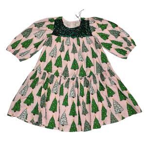 NWT Pink Chicken 4Y Fiona Dress in Pink Trees